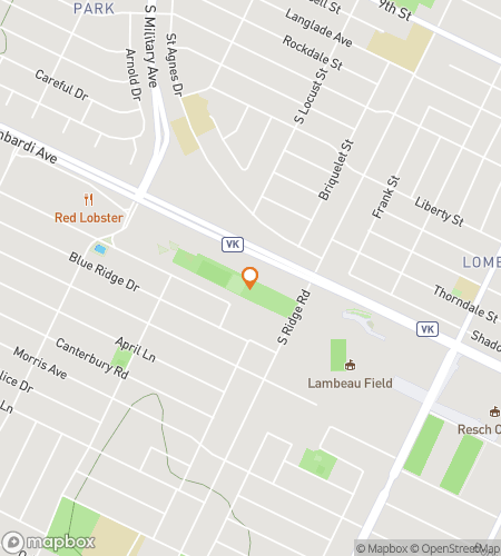 द ग्रीन बे हंट के लिए स्कैवेंजर हंट वॉकिंग टूर का नक्शा