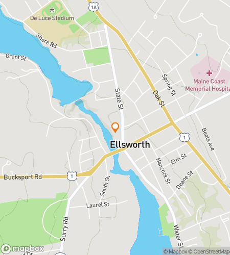 Mapa p&ecaron;&scaron;&iacute;ho lovu na &scaron;krabanice pro Ellsworth Downeast Gateway Adventure