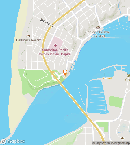 Map of scavenger hunt walking tour for Nautical Newport