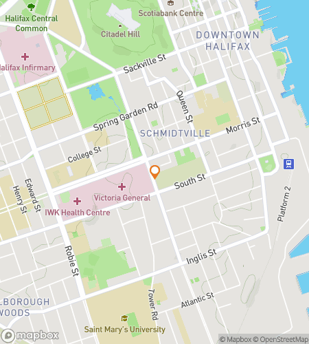 Карта пешего квеста 'Шепот в тумане: Призрачный тур по Галифаксу'