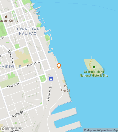 Map of scavenger hunt walking tour for Halifax’s Hopping Harbour