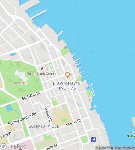 Map of scavenger hunt walking tour for Halifax Nova Scotia Bar Hunt