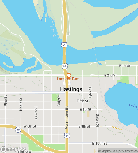 Map of scavenger hunt walking tour for Hastings Hysteria Hunt