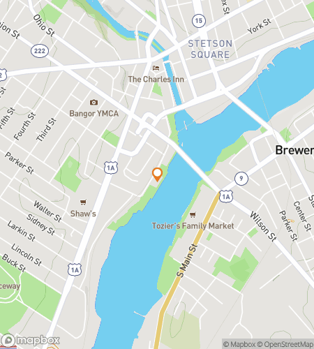 Térkép a Bangor's Bold & Bizarre: A Downtown Dare scavenger hunt sétaturájához