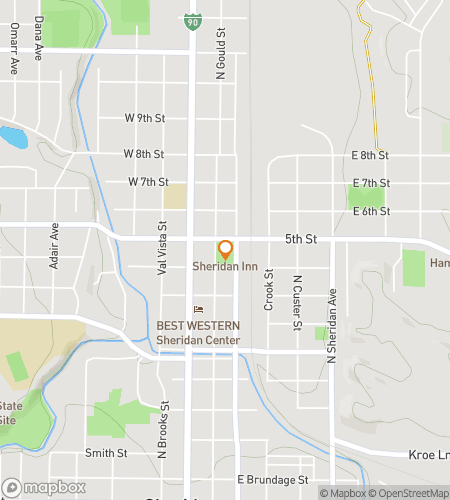 Map of scavenger hunt walking tour for She-Ridin’ Into Adventure: Sheridan