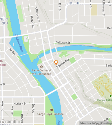 แผนที่ทัวร์เดินล่าสมบัติสำหรับ Eau Claire&rsquo;s Historic Hustle