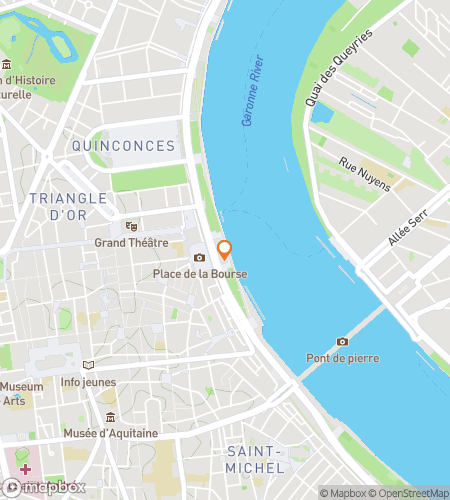 Map of scavenger hunt walking tour for  Bordeaux Scavenger Hunt