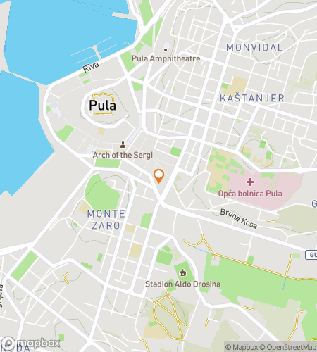 Map of scavenger hunt walking tour for Pula Hunt