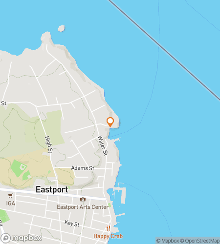 Map of scavenger hunt walking tour for Eastport, The Maine Event