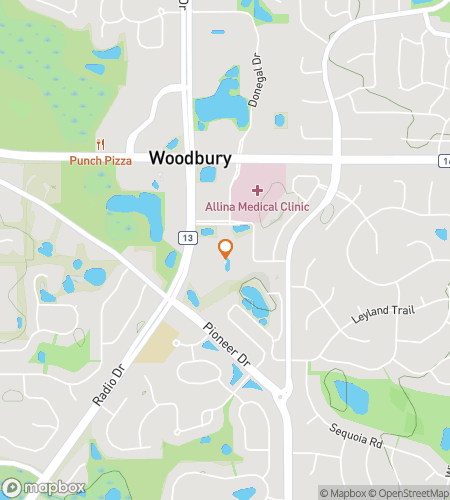 Map of scavenger hunt walking tour for Woodbury Boardwalk Breezes & Cozy Finds