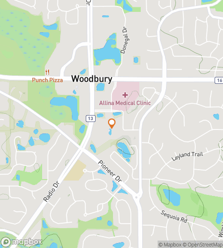 Map of scavenger hunt walking tour for Woodbury Boardwalk Breezes & Cozy Finds