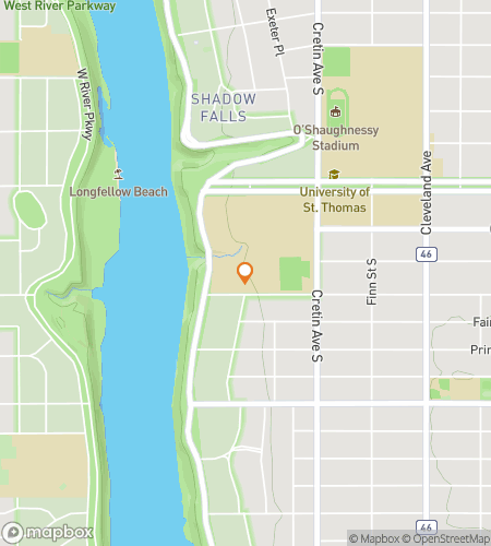 Map of scavenger hunt walking tour for The Tommie Trailblazer Hunt