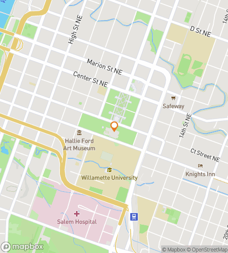 Map of scavenger hunt walking tour for Oregons Beautiful Capital