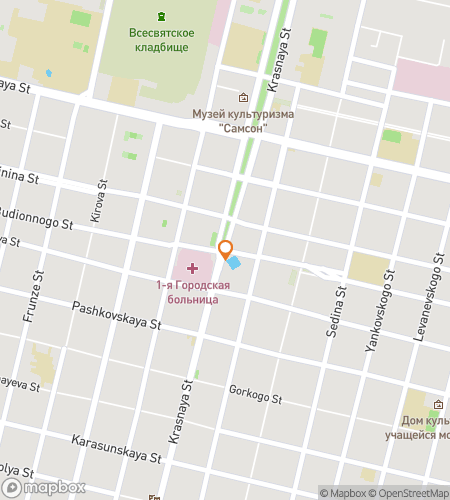 Map of scavenger hunt walking tour for Krasnodar Scavenger Hunt