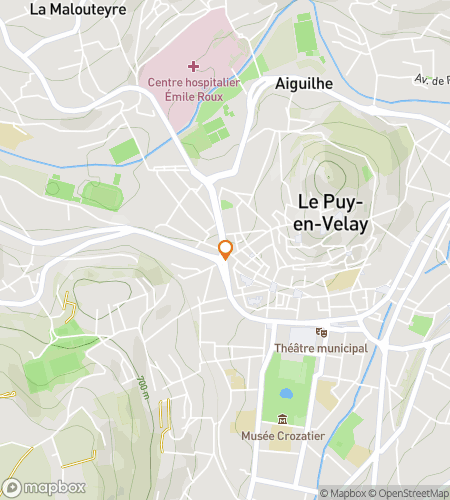 Map of scavenger hunt walking tour for Clued de Puy: Solving Secrets in the Sacred Hills