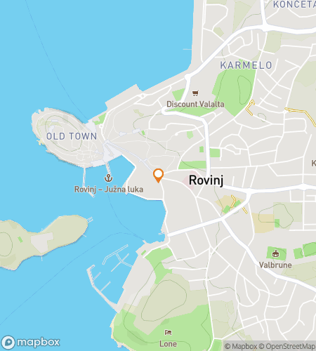 Map of scavenger hunt walking tour for Romance & Ruelles: The Rovinj Riddle