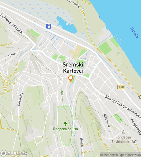 Map of scavenger hunt walking tour for Legends Beneath the Bells: Tales of Sremski Karlovci