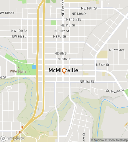 Map of scavenger hunt walking tour for Linfield University Hunt