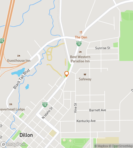 Mapa pěší prohlídky únikové hry pro Dillon