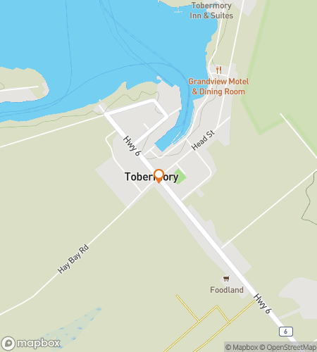 Map of scavenger hunt walking tour for Tobermory Georgian Bay Gems & Sunset Docks