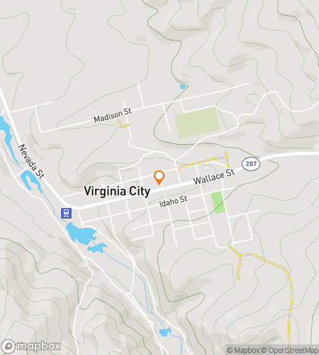 Mapa pěšího scavenger tour pro Boot Hill Bonanza Scavenger Hunt