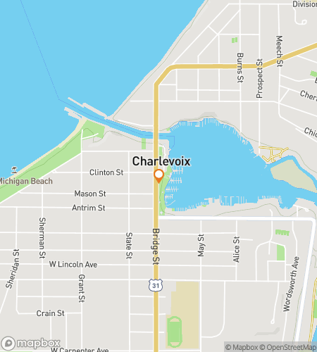 Charlevoix Charming Chase için scavenger hunt yürüyüş turu haritası