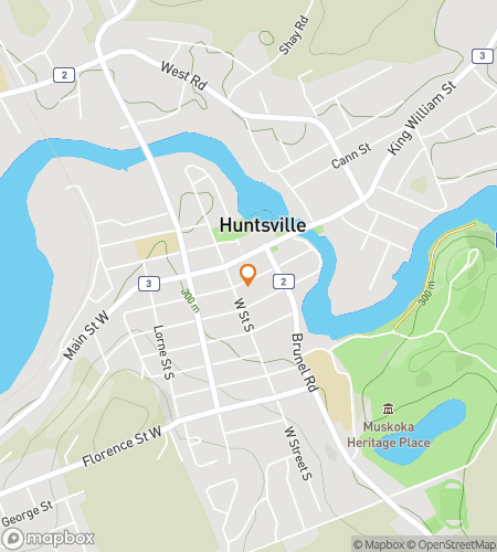 Map of scavenger hunt walking tour for Huntsville Hoppin‘ Scavenger Hunt