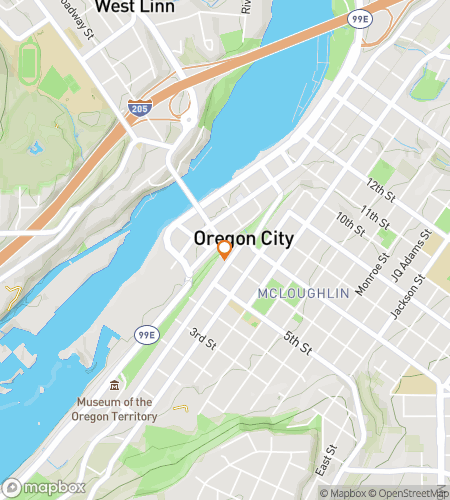 Map of scavenger hunt walking tour for West Linn Scavenger Hunt