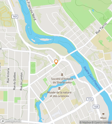 Map of scavenger hunt walking tour for Sherbrooke Scavenger Hunt