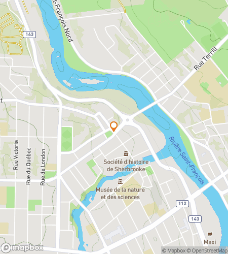 Map of scavenger hunt walking tour for Sher-locked In&colon; The Downtown Sherbrooke Hunt