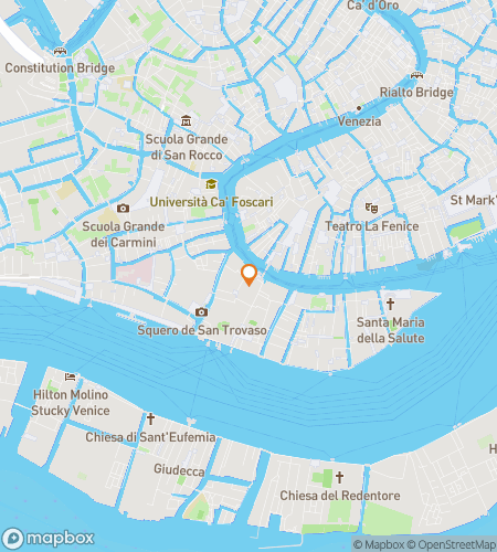 Map of scavenger hunt walking tour for Giudecca Venetian Ventures