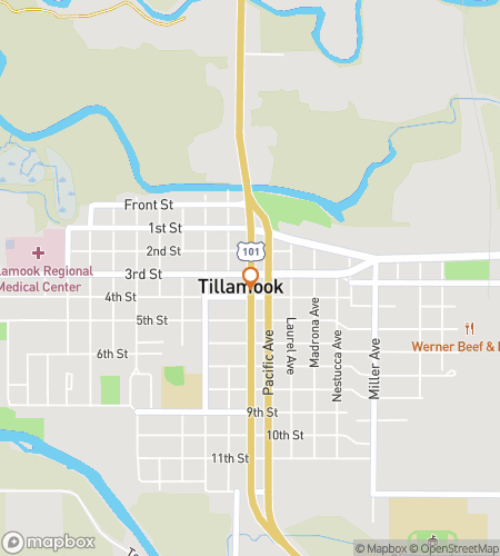 Map of scavenger hunt walking tour for Curd You Believe It?: The Dairy-Proud Tillamook Hunt