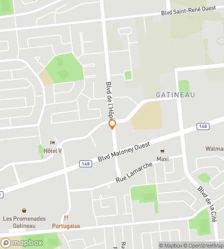 Map of scavenger hunt walking tour for Gati-NO Way!: The Capital-Side Gatineau Hunt