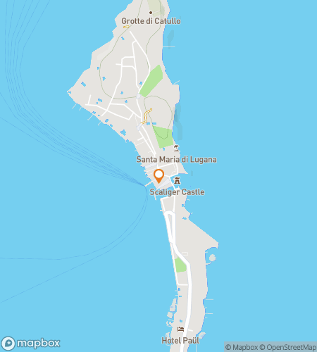 Map of scavenger hunt walking tour for Castle in the Air: The Sirmione Shoreline Quest