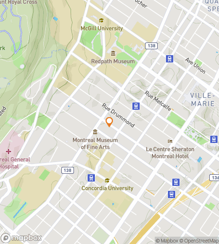 Map of scavenger hunt walking tour for MontreAle Bar Crawl