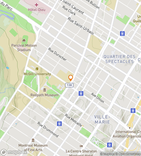 แผนที่ทัวร์เดินล่าสมบัติสำหรับ McGill University Hunt