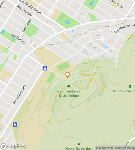 Map of scavenger hunt walking tour for Université de Montréal Hunt