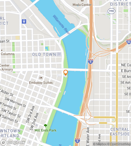 पैरानॉर्मल पोर्टलैंड घोस्ट टूर के लिए स्कैवेंजर हंट वॉकिंग टूर का नक्शा