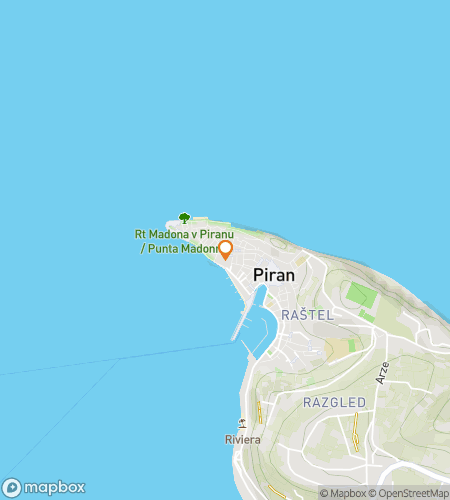 मेडिटेरेनियन मैजिक: द पिरान हंट के लिए स्कैवेंजर हंट वॉकिंग टूर का नक्शा