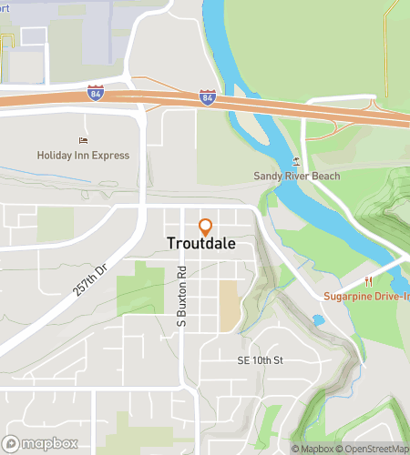 Map of scavenger hunt walking tour for Gresham Mountain-View Moments Adventure