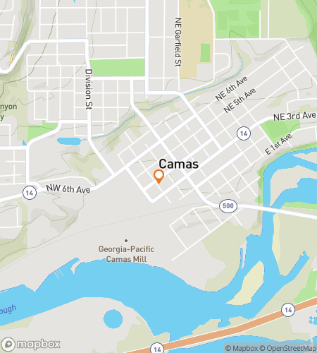 कैमस पेपर-मिल पास्ट एंड मॉडर्न चार्म हंट के लिए स्कैवेंजर हंट वॉकिंग टूर का नक्शा