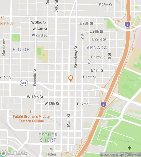 Map of scavenger hunt walking tour for VanGHOULver After Dark