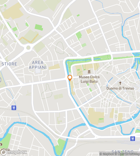 Map of scavenger hunt walking tour for Veni, Vidi, Treviso: The Venetian Venture Quest