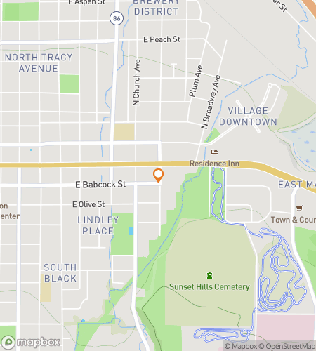 Map of scavenger hunt walking tour for Bozeman Montana Bar Hunt