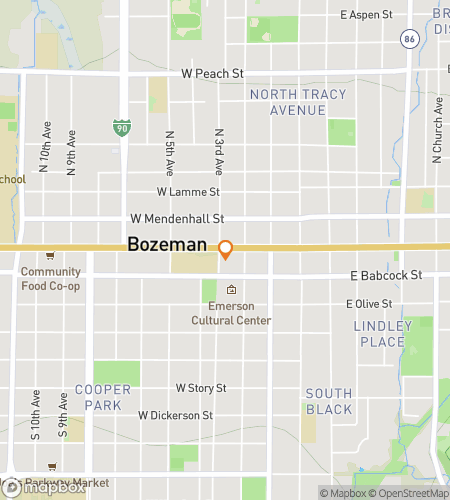 Map of scavenger hunt walking tour for Bozemans Booze-like Fun