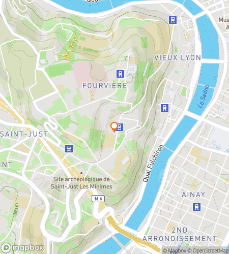 Map of scavenger hunt walking tour for Lyon‘s Lighthearted Adventure