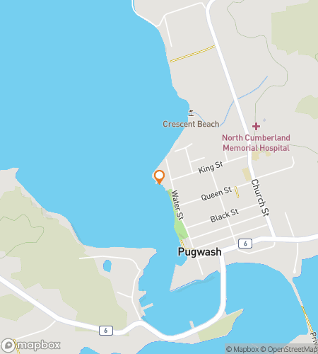 Map of scavenger hunt walking tour for Pugwash Pirates Plunder