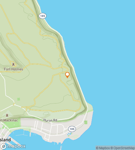 Map of scavenger hunt walking tour for Whispers of Mackinac