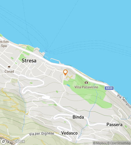 Mapa prohlídky s průvodcem scavenger huntem Lake It Easy: The Stresa Shoreline Chase