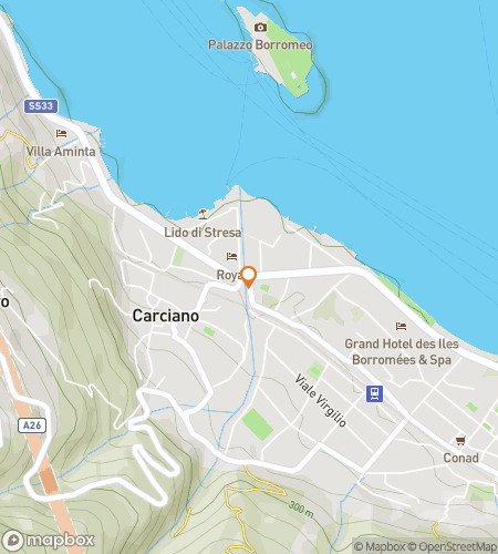 Map of scavenger hunt walking tour for Lake It Easy: The Stresa Shoreline Chase